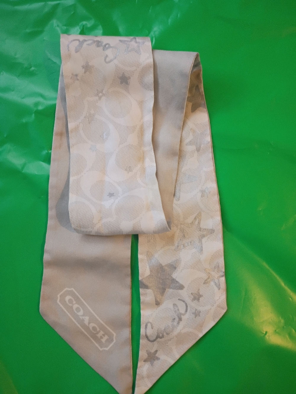 Coach Twinkle Star Skinny Scarf